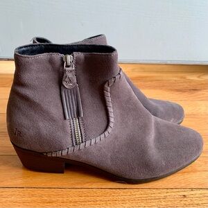 Jack Rogers Suede Grey Ankle Boots